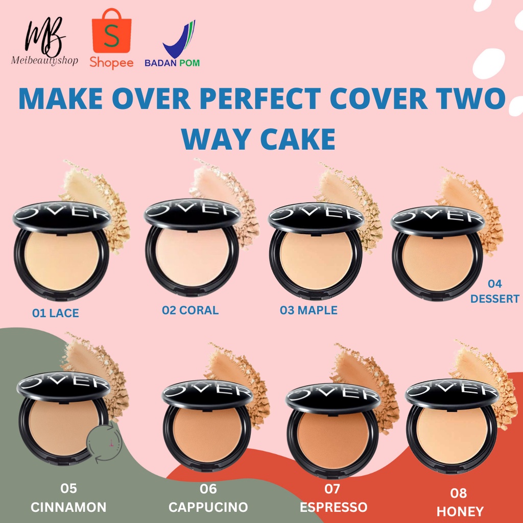 MAKE OVER Perfect Cover TWC 12 g - Bedak Padat