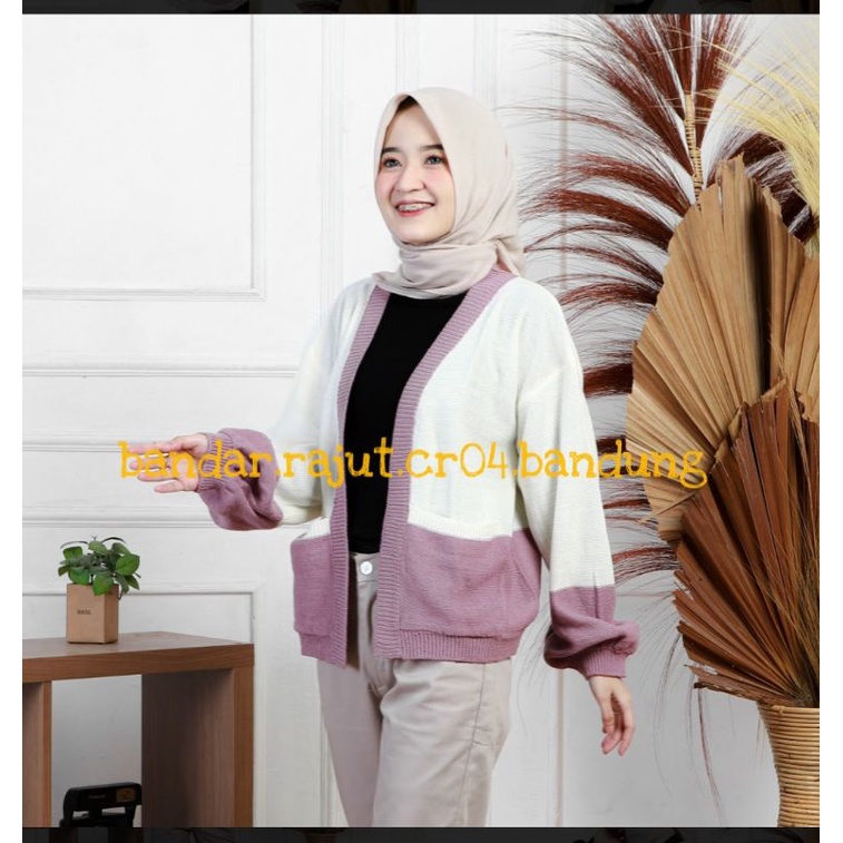 KRARISA CARDIGAN MIX RAJUT/BRANDED 7 GATE.