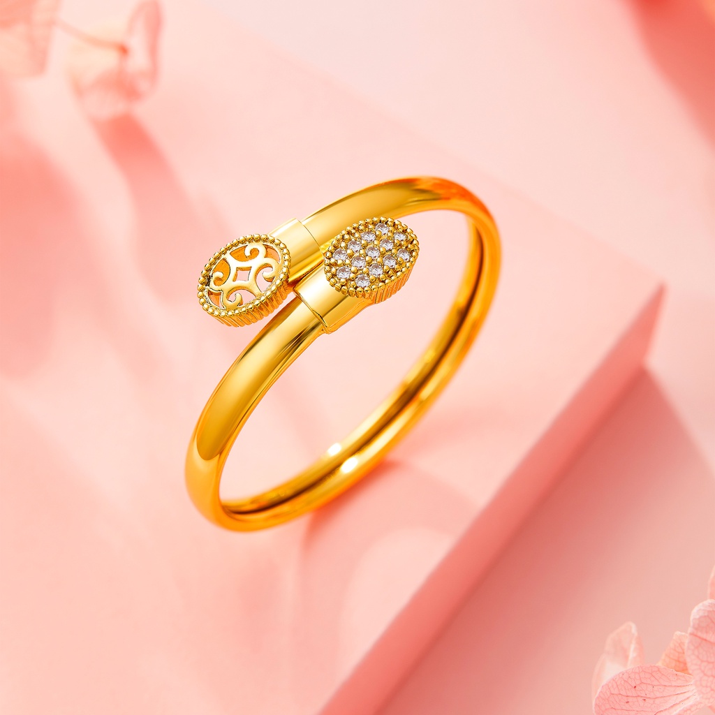 183B Gelang Anak Titanium bangle segar bracelet terbaru Perempuan Emas Bayi Muda Asli Laki Laki Lucu Cowok Titaniyum Hitam Tali Luntur Paket