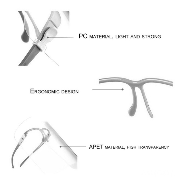 FACESHIELD KACAMATA BENING / FACESHIELD PELINDUNG WAJAH / FACESHIELD KACAMATA