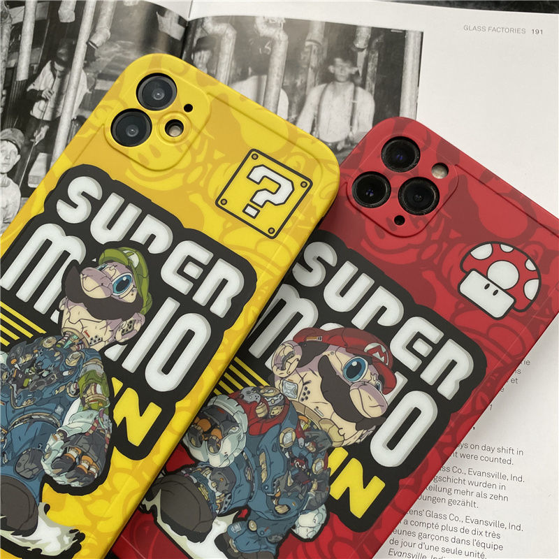 Casing iPhone Kartun Lucu Casing iPhone 7 8 Plus SE 2020 X Pasangan X Semua Termasuk Anti-jatuh Xr XsMax11 11pro 11promax 12 12promax Mini Casing Ponsel Silikon G4sr4