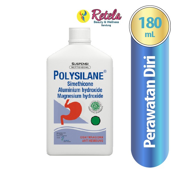 

100% Original - Polysilane Susp 180 Ml / Kembung / Sakit Maag / Gastritis