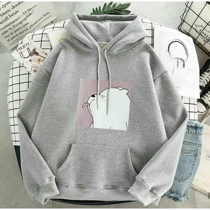 RCL - JAKET SWEATER CUTE BEAR SWEATER HODIE PRIA WANITA