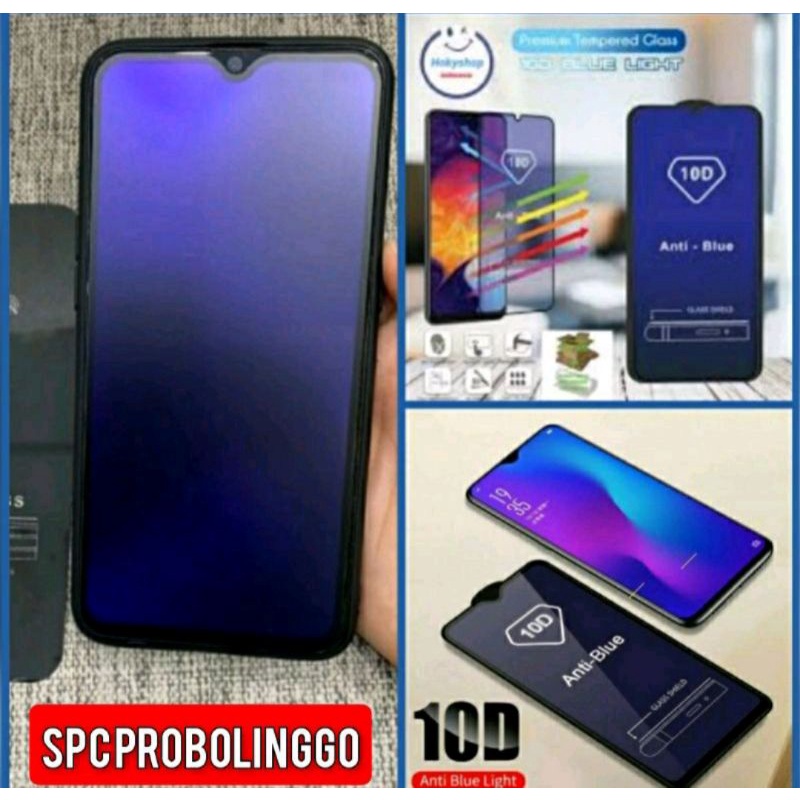 TEMPER GLASS BLUE CERAMIC ANTI AIR ANTI MINYAK ANTI PECAH TIPE OPPO