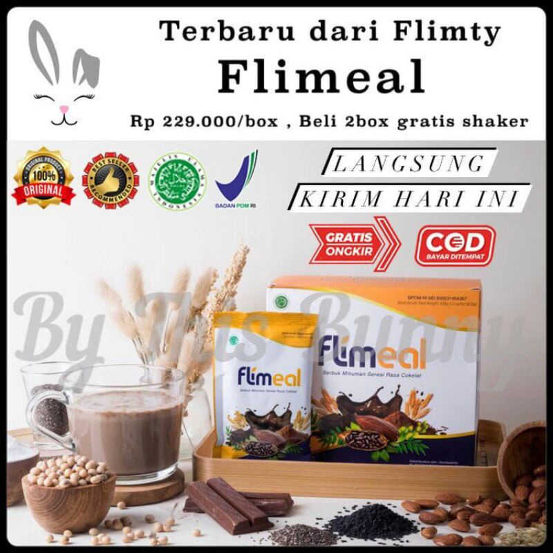 Flimeal sereal box minuman diet pengganti makanan