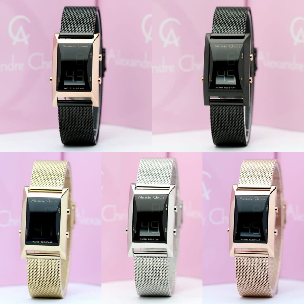 Jam Tangan Wanita Alexandre Christie Ac 9225 Ac9225 Digital Watch Original Indonesia