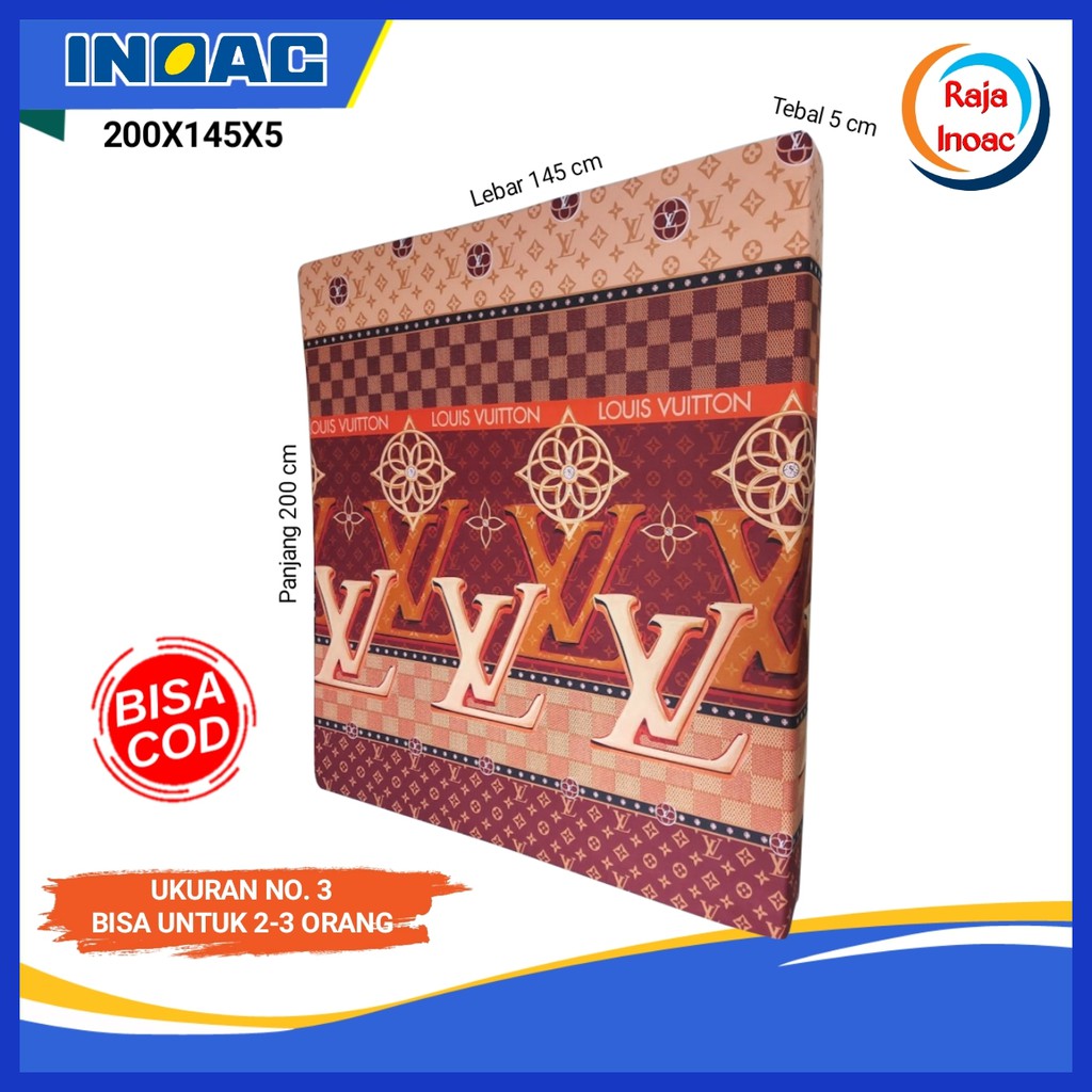 TERMURAH [200x145x5] Kasur Busa Inoac Ukuran No 3 Tebal 5 cm Inoac Asli Awet Tahan Lama COD