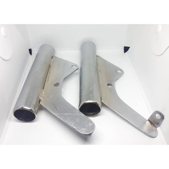 Kupingan lampu braket lampu pesek motor cb gl100 glpro tiger megapro rxking verza set braket plat