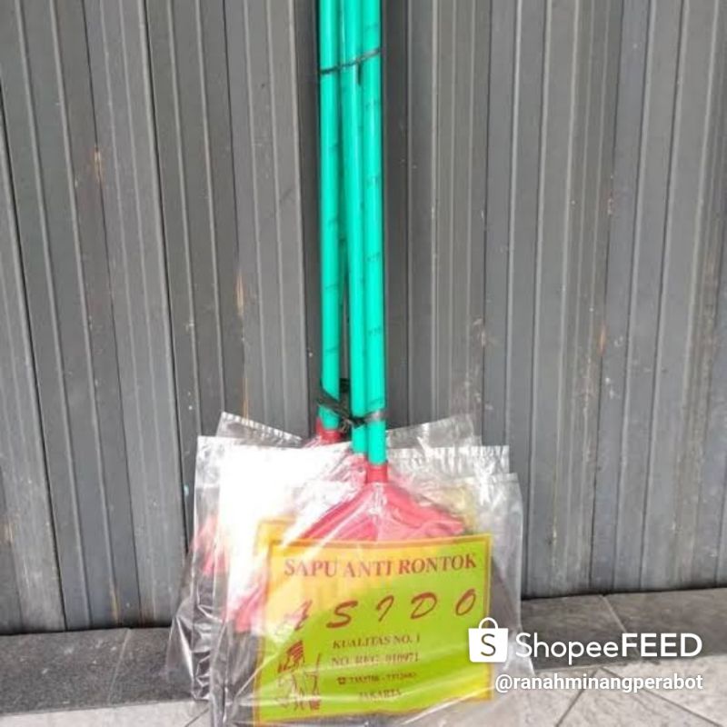 sapu ijuk anti rontok gagang kayu Asido sapu lantai sapu Asido
