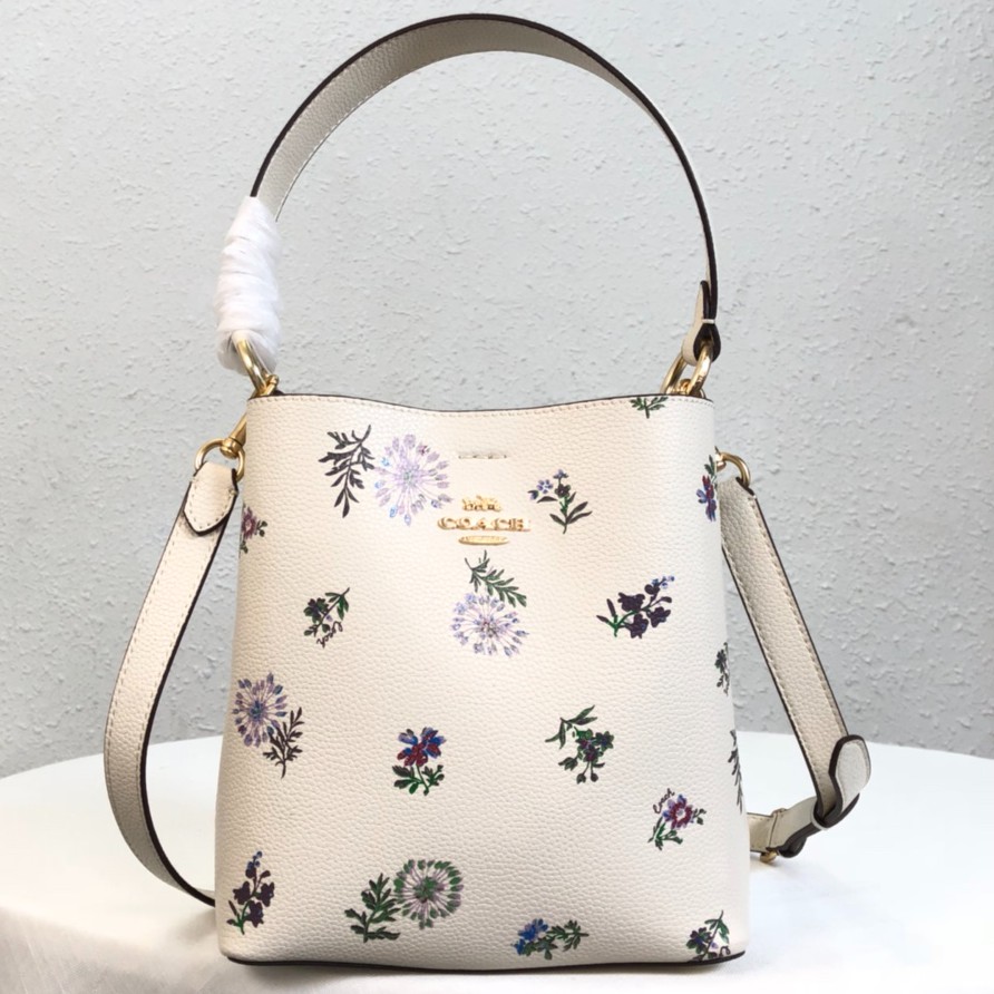 （grab）2310 Coach Charlie Bucket 21 Lemonade Watermelon Butterfly Bucket Bag