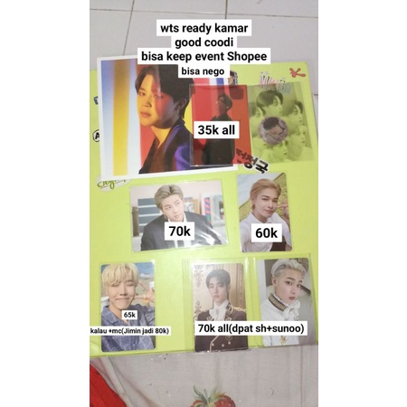 PC album official enhypen niki, jhope bts , merch box 5 rm, sunghoon sunoo, MCB Jimin set