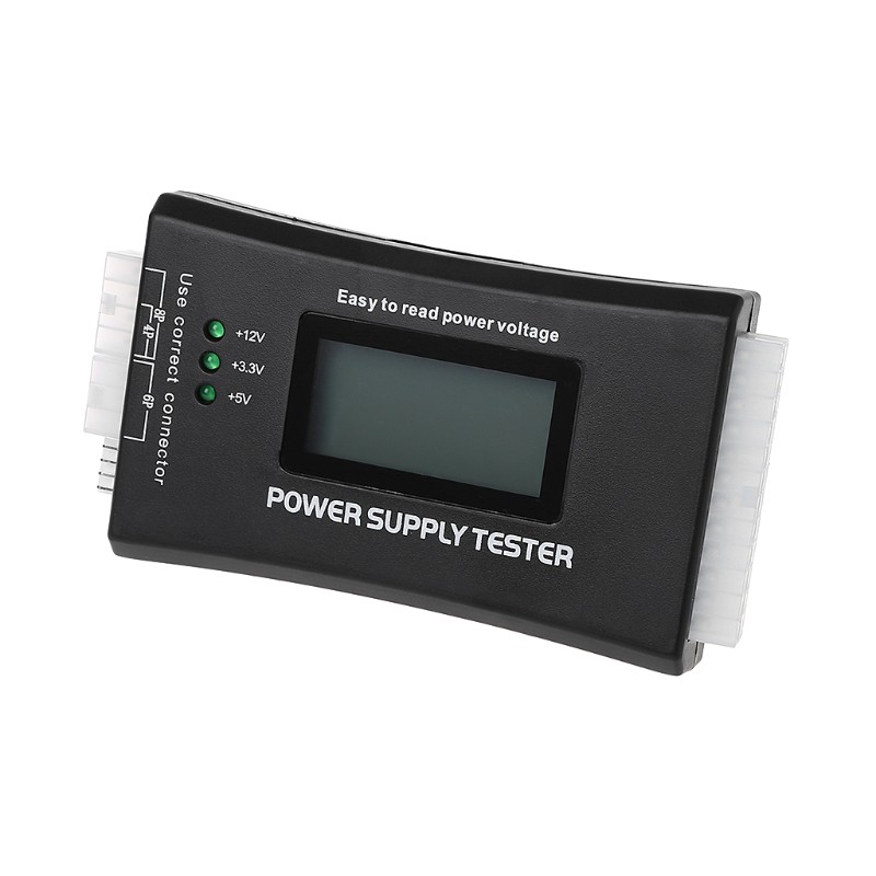 Vivi Alat Tester Power Supply Hdd Sata 20 / 24 Pin 4 Psu Atx Btx Itx Untuk Komputer Pc