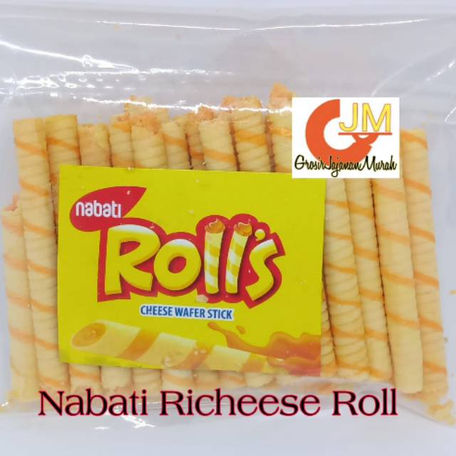 JUAL NABATI RICHEESE ROLL RICHOCO ROLL 250 GRAM WAFER ROLL ...