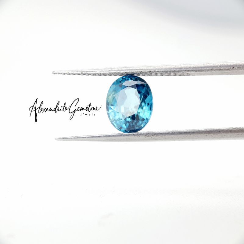 AG Jewellery Z1020001 - Batu Asli - Natural Blue Zircon