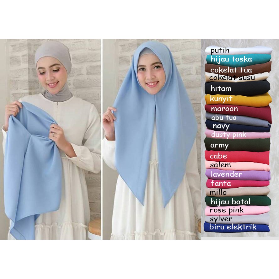 SEGITIGA INSTAN DIAMOND JILBAB SIMPLE HIJAB PRODUK TERBARU KERUDUNG