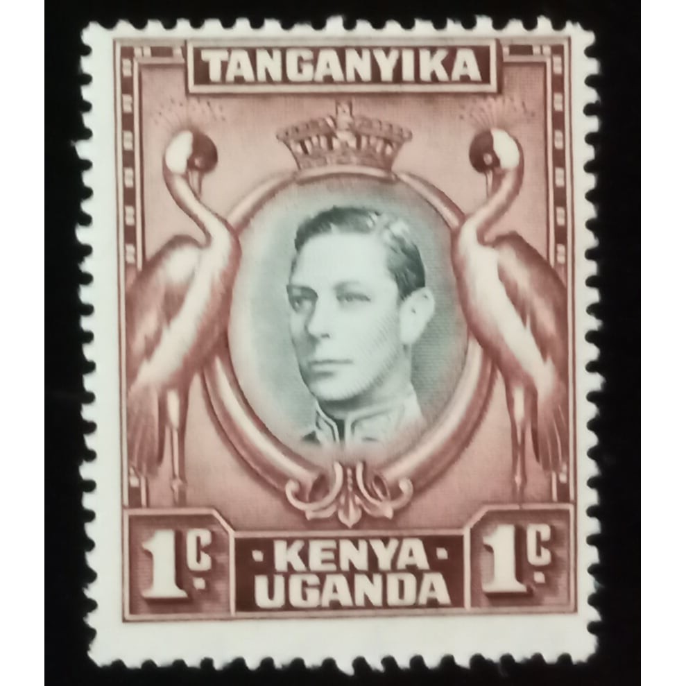 Perangko Kenya Uganda Tanganyika 1 Cent 1938 King George VI