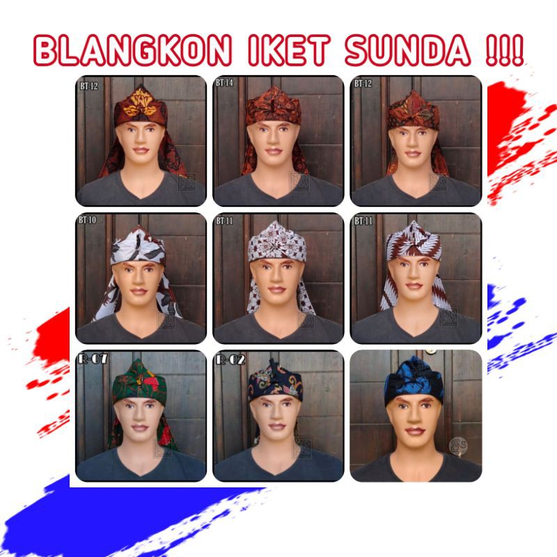 UDENG POLOS iket udeng blangkon peci hitam polos sunda jawa solo jogja kliwir motif batik murah