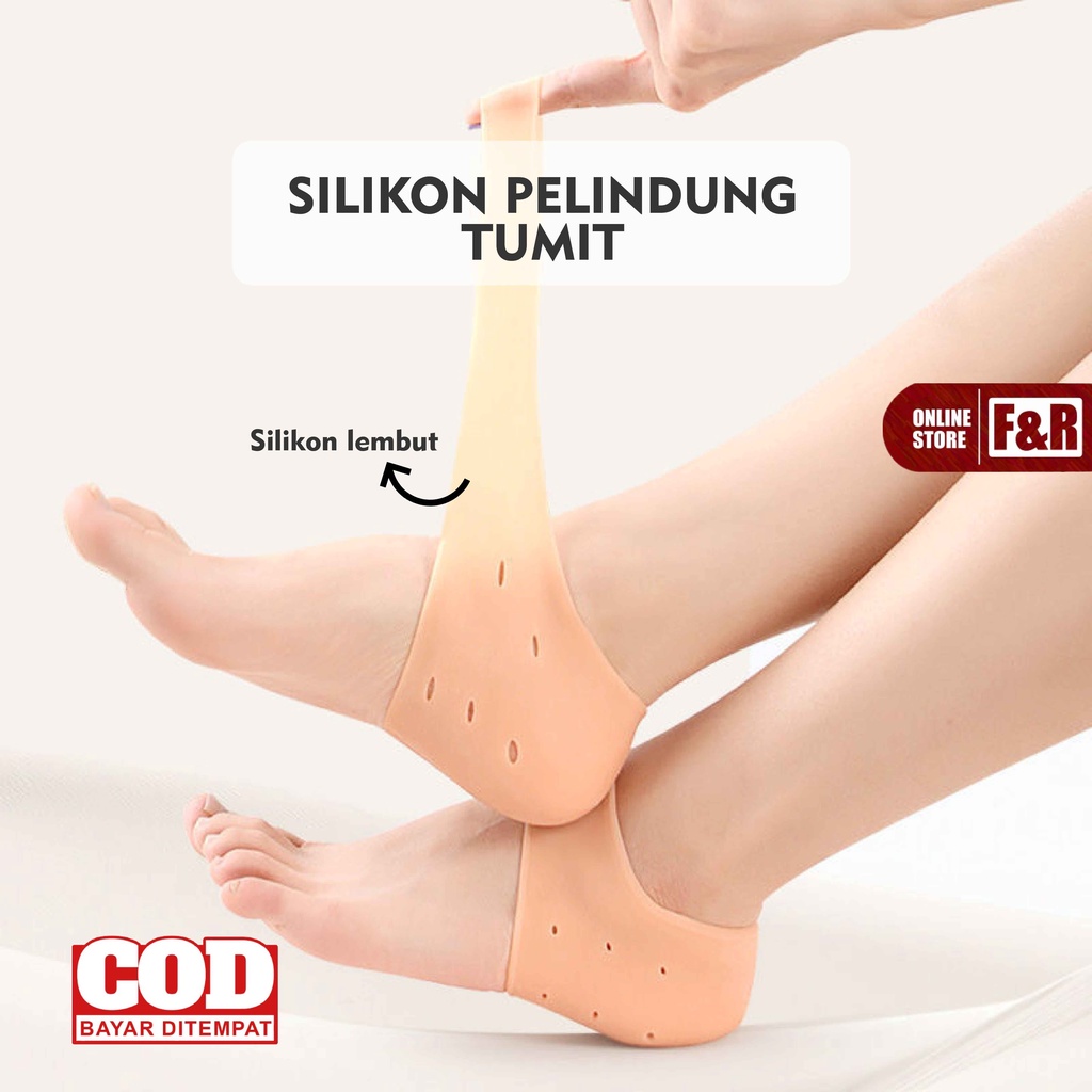 Bantalan Pelindung Tumit Anti Lecet Kaus Kaki Silikon Lembut Aksesoris Sepatu Heels