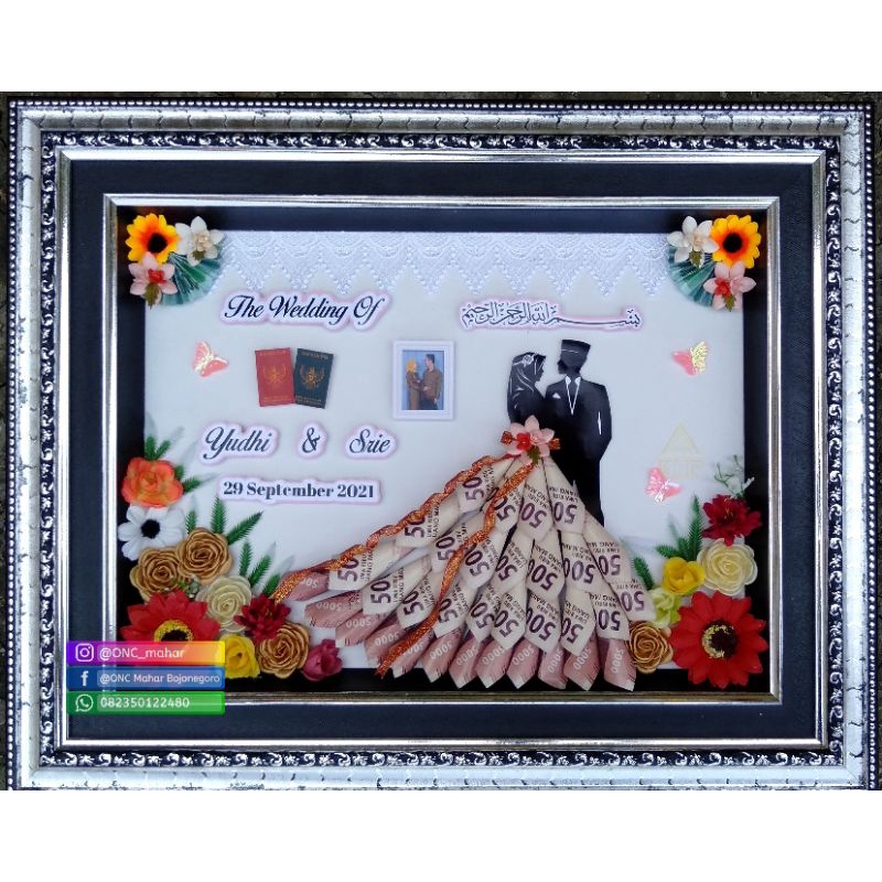 mahar siluet pengantin