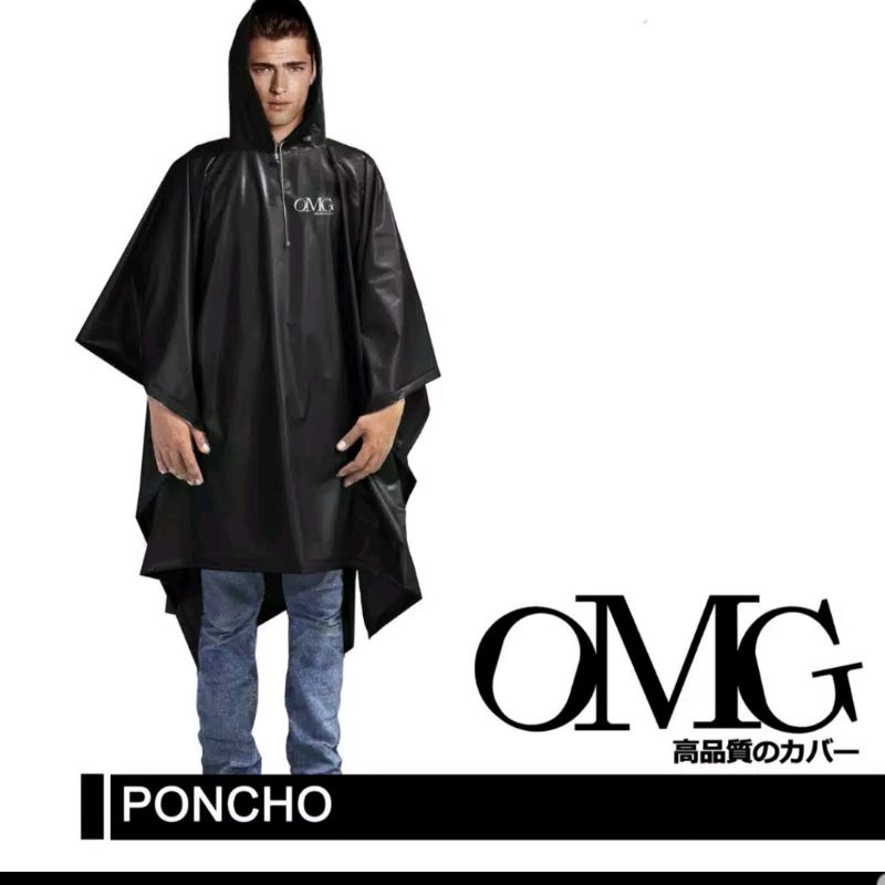 Jas Hujan OMG Poncho Ponco Satu Kepala Kelelawar Poncho OMG