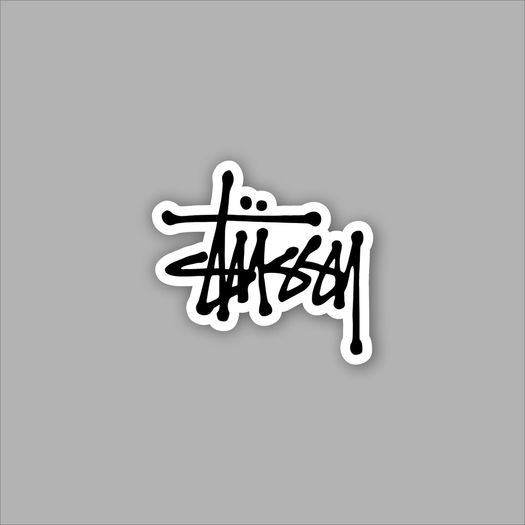 

Stiker Sticker Distro Brand Case Phone STUSSY BLACK Skate Surf Band Aesthetic Grosir Murah Pop Art Clothing Basic Daily Tumblr Laptop Motor Helm HP Casing Striping Tempel Label Merk Dinding Graftac Vinyl High Quality decal