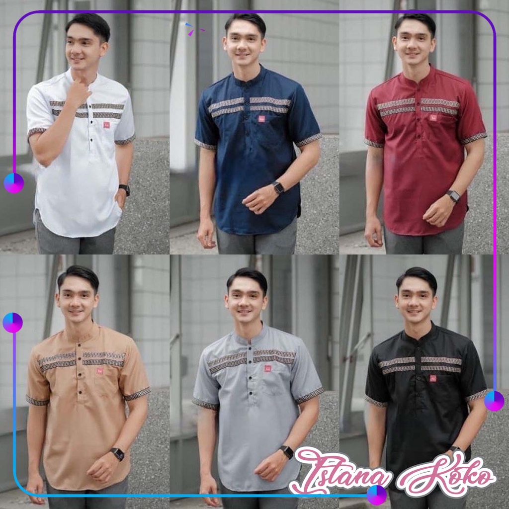 Koko Pendek Toyobo Polos FF - Kurta Pendek