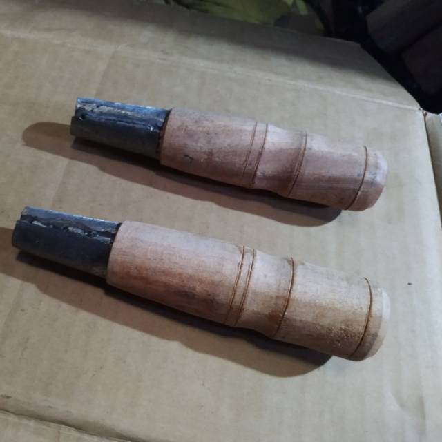 Gagang golok kayu jati pendek