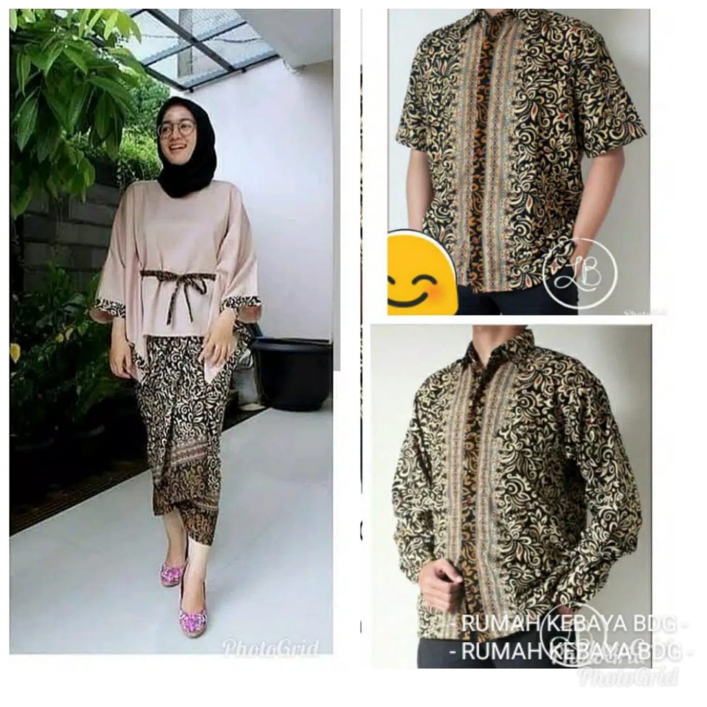 SET COUPLE BATWING LIST PITA/ BAJU COUPLE / BAJU KONDANGAN / KEBAYA MODERN / KEBAYA MURAH RUMAH KEBAYA BANDUNG RUMAH SONGKET BANDUNG