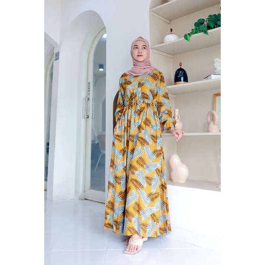 EDISI MOTIF MUSTARD (Gamis Bigsize, Tunik, Blouse) Busui Couple Kembar