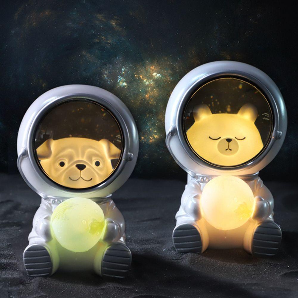 REBUY Lampu Tidur Lucu Spaceman Astronot Galaxy Guardian Hiasan Kamar Tidur