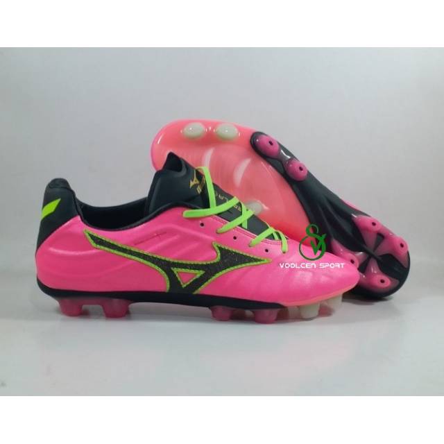 Sepatu Bola Mizuno Rebula V1 Pink Glow FG