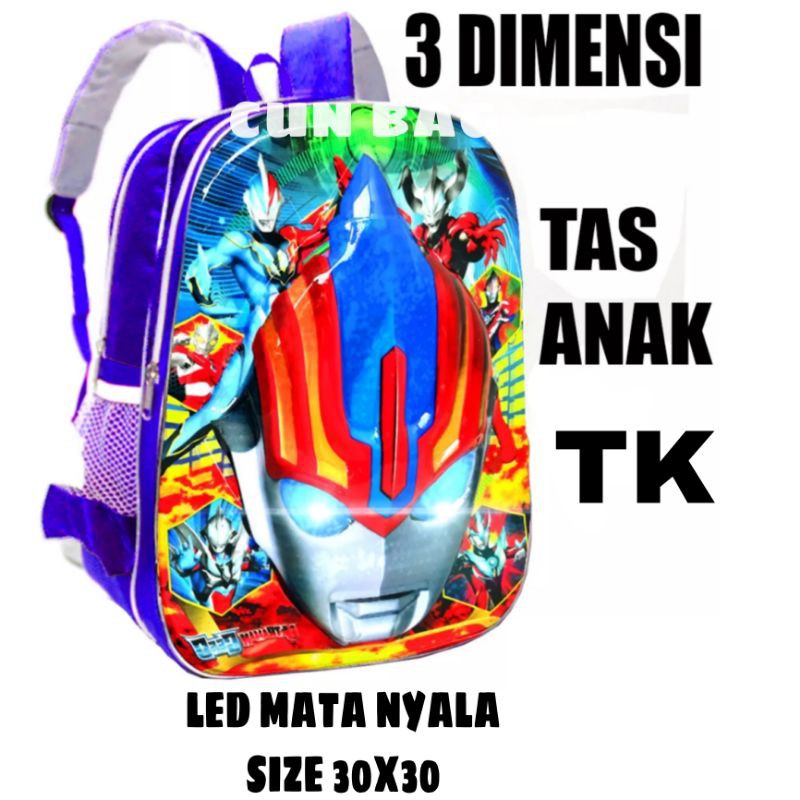 tas rangsel anak tk tas rangsel mata nyala tas anak murah berkwalitas tas ultraman tas ultraman zero