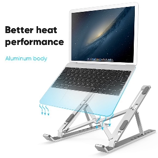 iLife LAPTOP Stand Holder Aluminium Adjustable Portable Holder Untuk