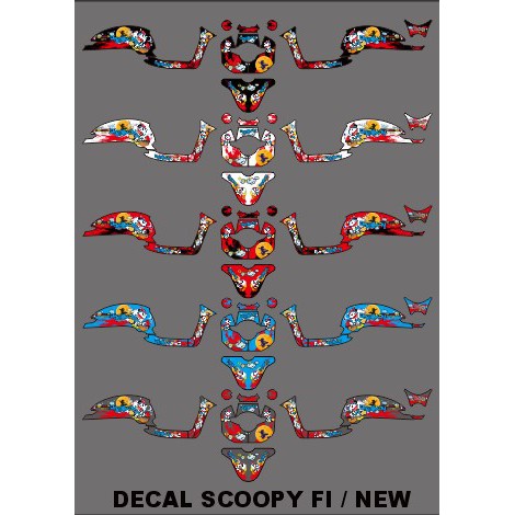 STIKER DECAL SCOOPY DORAEMON