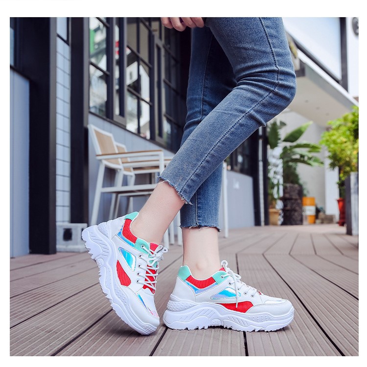 Sepatu Wanita Import Sneakers Wanita Putih Sepatu Olahraga Sneaker Cewek Sport Running shoes SP-117