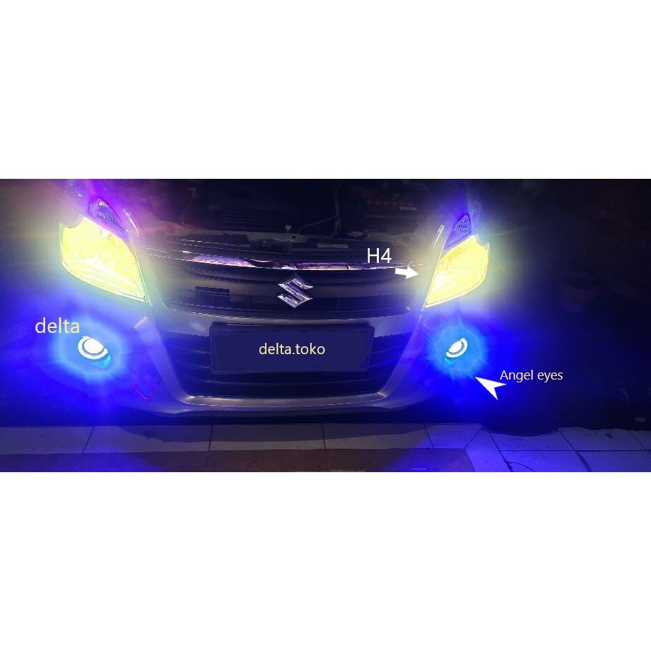 Lampu kabut/FogLamp Angel Eyes LED 3,5inch Rush/Terios/All New Avanza)