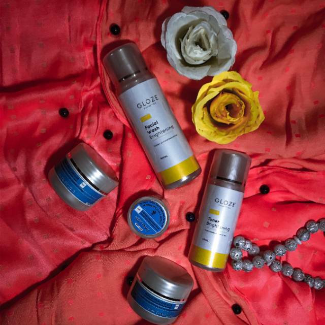 Gloze paket NORMAL SERIES / paket cream untuk wajah normal / krim pencerah wajah / gloze skincare