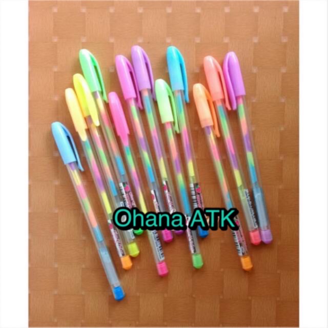 

(1pcs) Rainbow pen /bolpen gel pelangi /drawing pen
