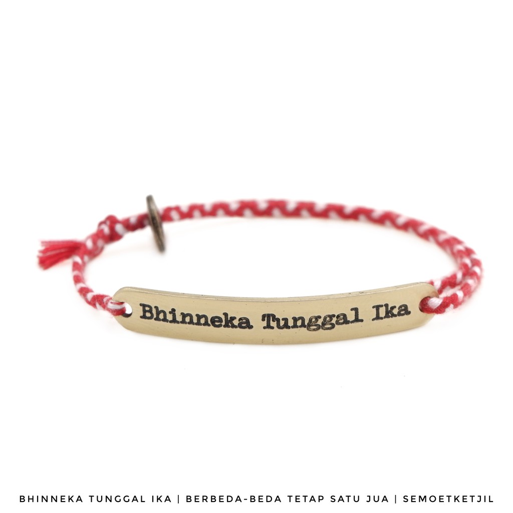 

Semoet Ketjil Gelang Bohemian Bhinneka Tunggal Ika Merah Putih Boho Reguler