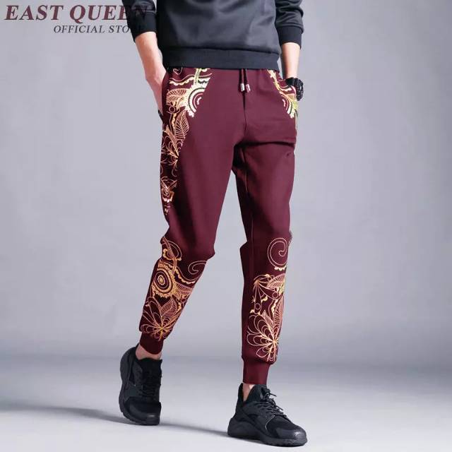 TOTOTAshop.Celana jogger BATIK pria,bahan fleece tebal