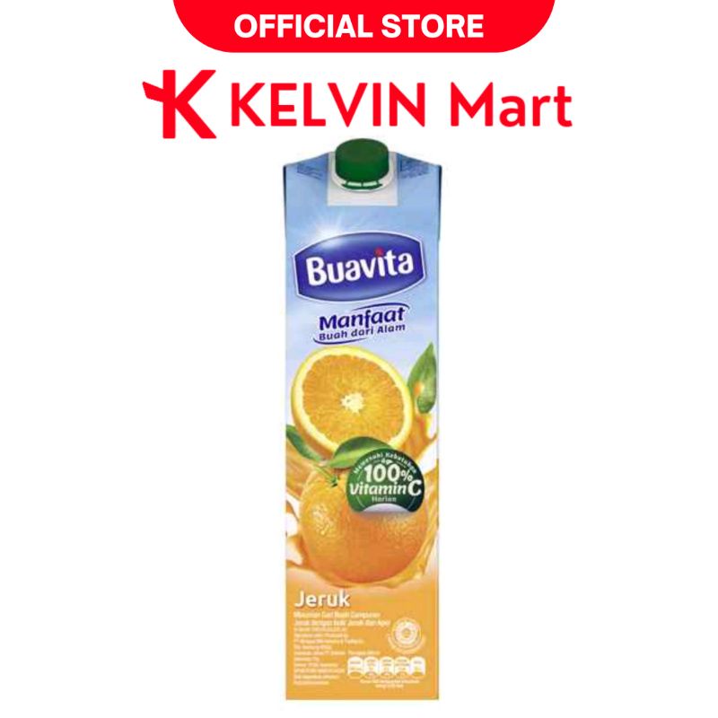 

Buavita Juice Rasa Orange (Jeruk) Tpk 1000mL / 1 L | KELVIN Mart