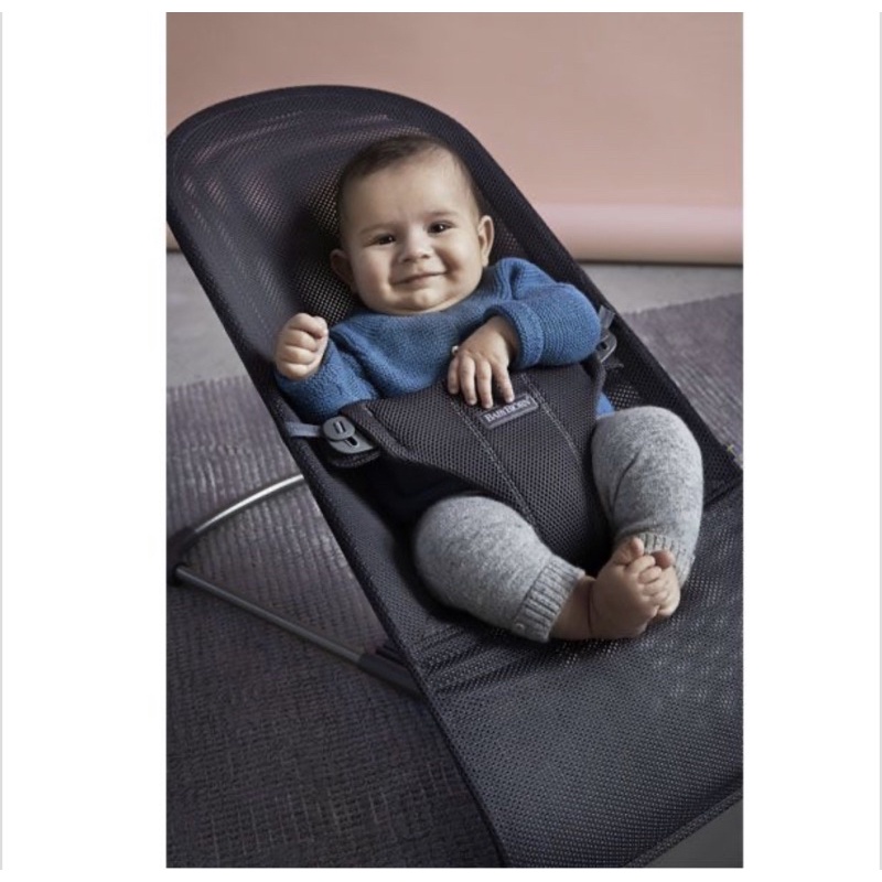 [Well used] Baby Bjorn Bouncer Bliss Air Mesh Black / Bouncer Kursi Bayi