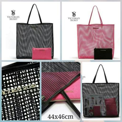 TAS VICTORIA'S SECRET TOTE NET WITH POUCH