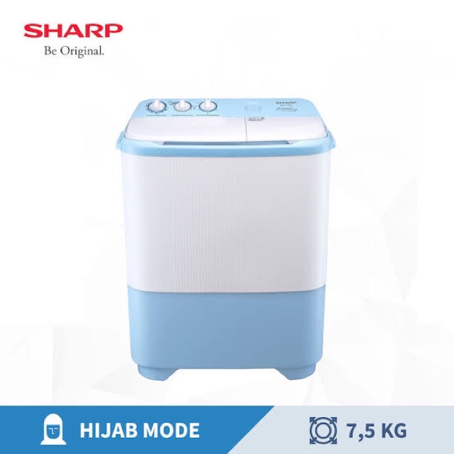 Jual Mesin Cuci Sharp 2 Tabung 7 5 Kg 8 5 Kg Putih Biru Pink Anti Karat Low Watt Sj 79 Pk Bl Indonesia Shopee Indonesia