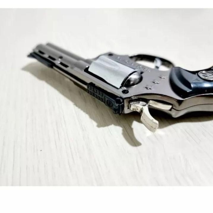 Harga Bersahabat.. {COD}-Korek Api Model Pistol Pyhton Colt Revolver  Bara Jet Las Terbaru | Pistol 
