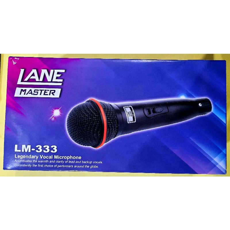 Mic Dynamic Lane Master LM 333 Mic Karaoke Microphone