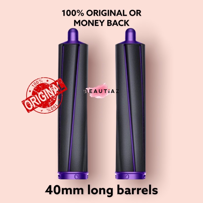 Dyson Airwrap 40mm long Airwrap barrels Black Purple ATTACHMENT ONLY