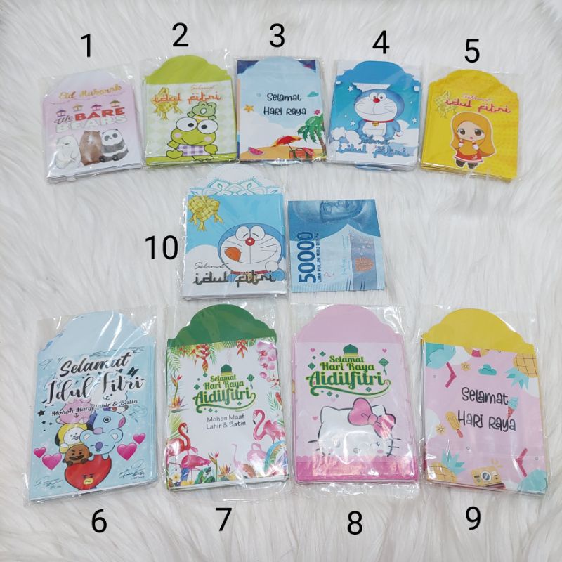 

amplop thr lebaran isi 10 pcs glossy 7x9,5cm