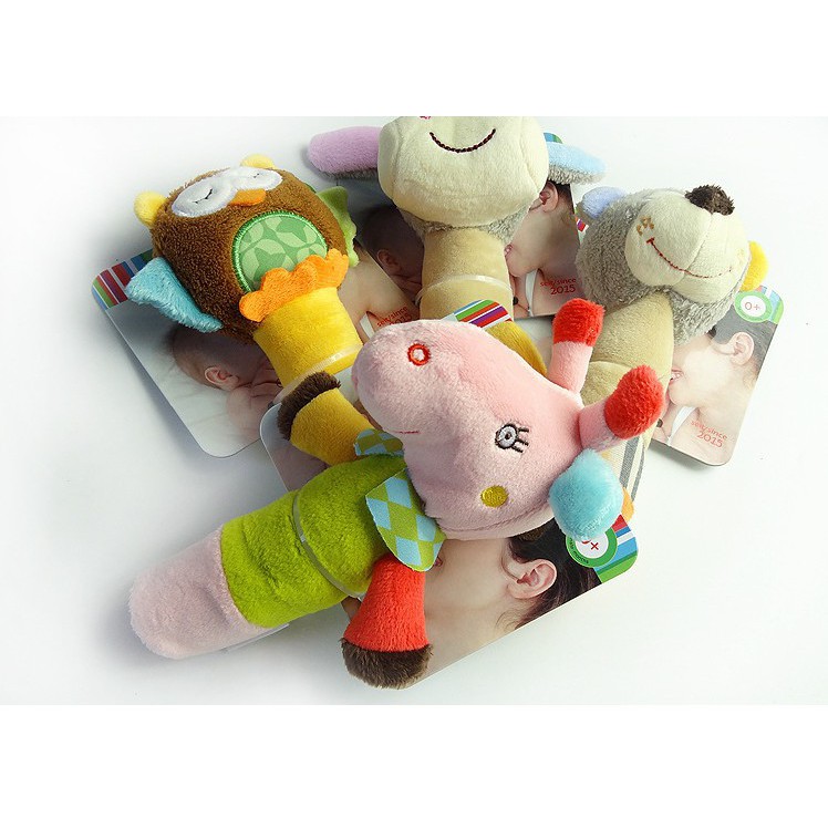 Baby Cloth Wand Mainan Bayi Baby Toys Rattle Stick Teether Bayi Boneka Bayi