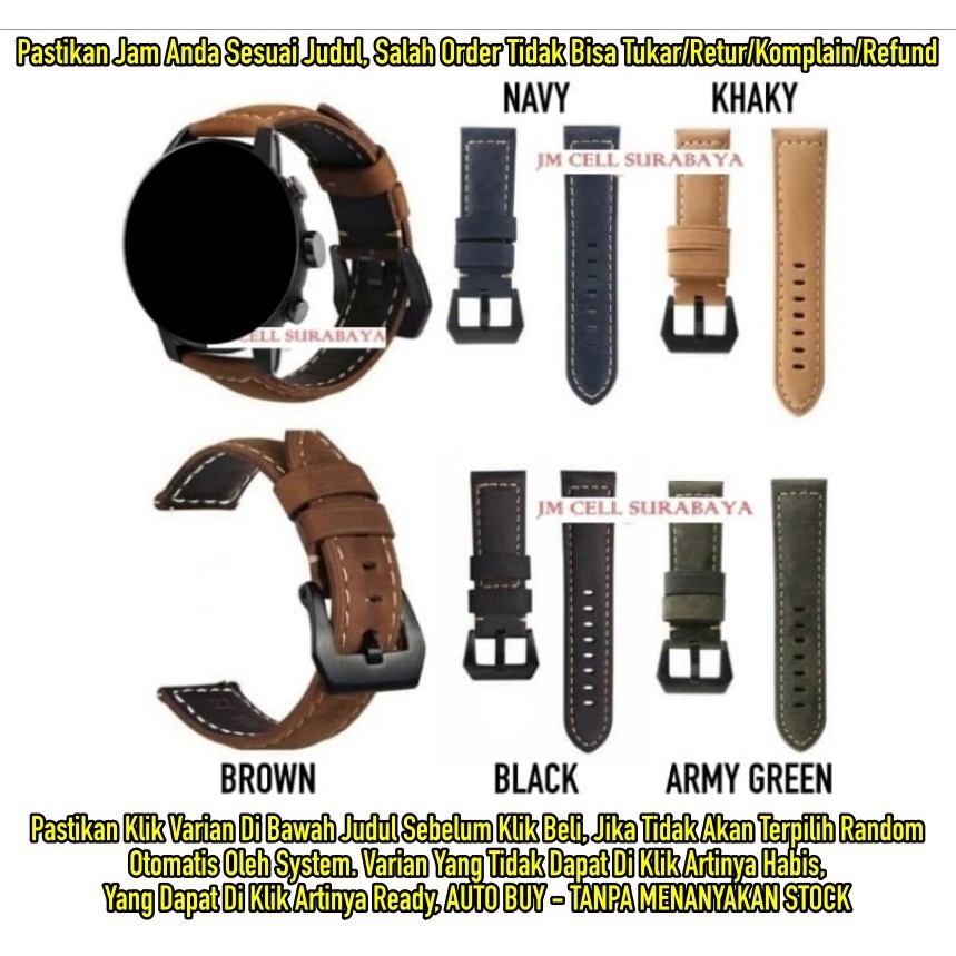 Tali Jam Tangan Kulit Strap Zeblaze Thor 6 / Mito Gear 10 - Crazy Horse